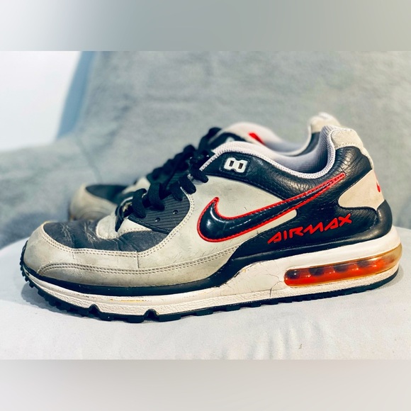 Nike Air Max Wright gry/blk/red Low Top Sneaker Size 10 - Picture 1 of 9